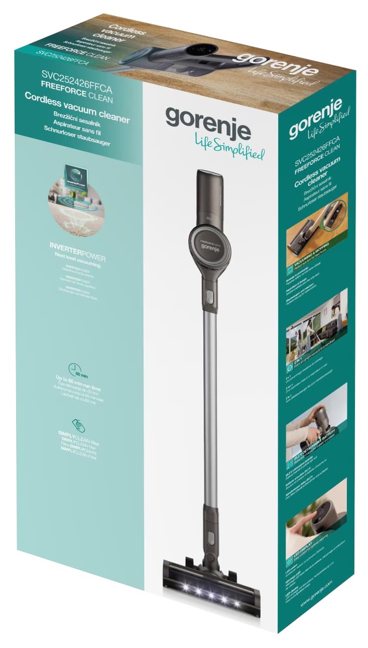 Пилосос акумуляторний GORENJE SVC252426FFCA (VC3996-GS)