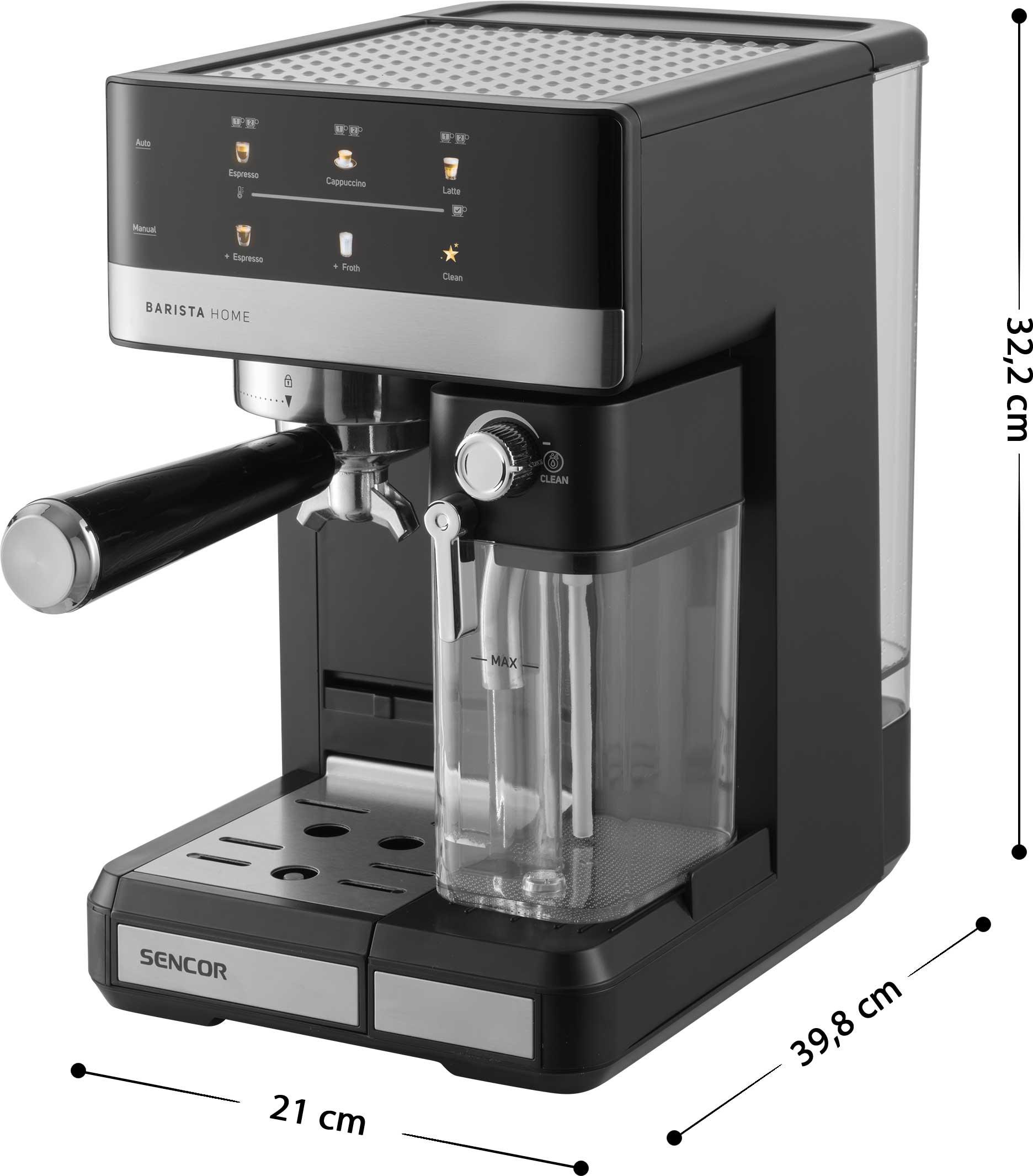 Кавоварка еспрессо SENCOR SES 4060BK