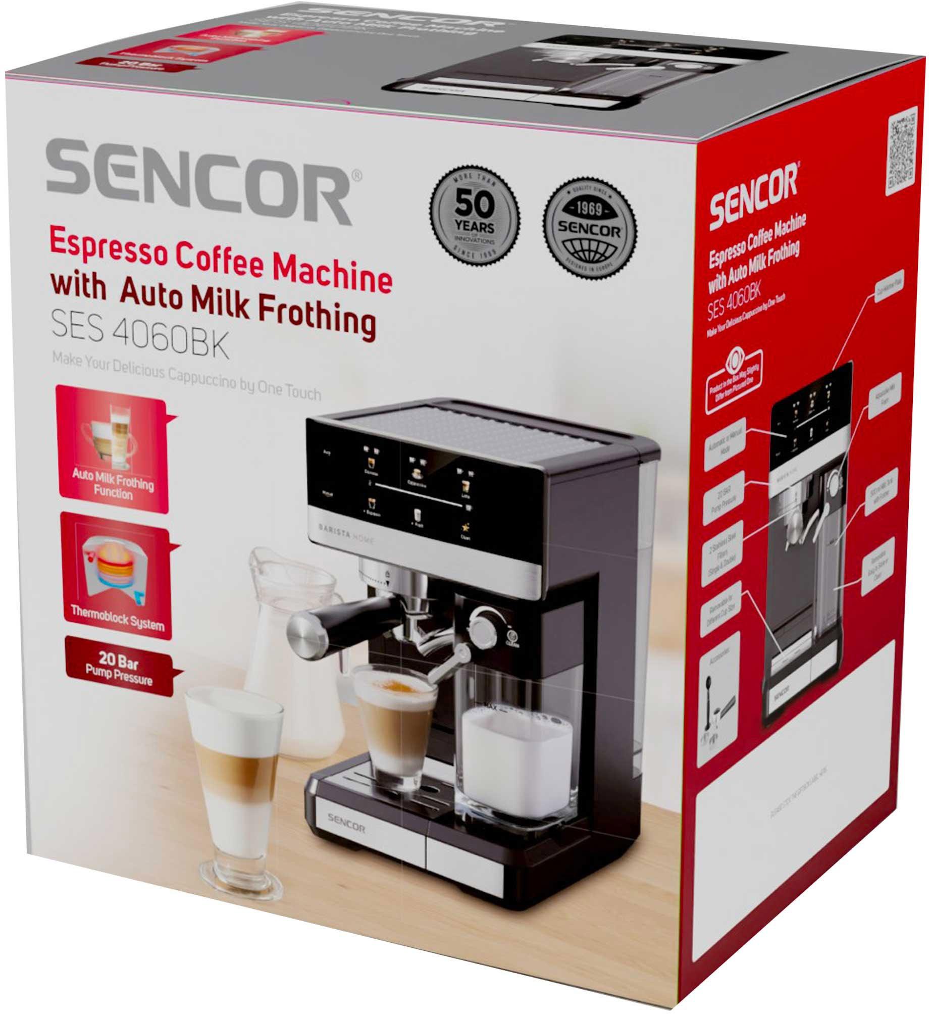 Кавоварка еспрессо SENCOR SES 4060BK