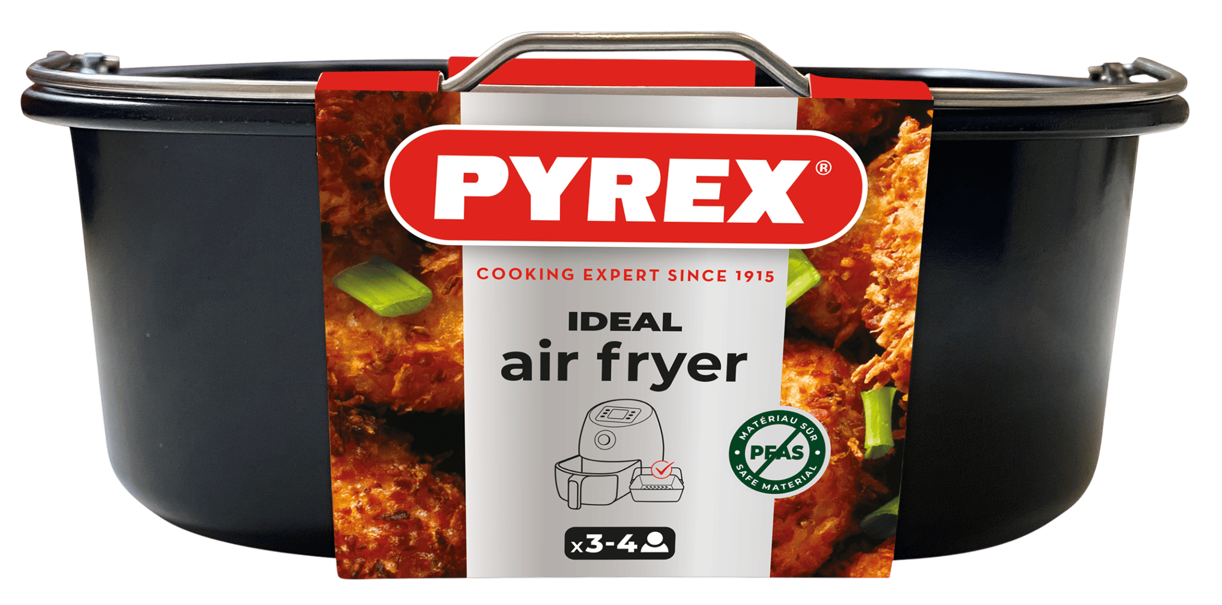 Форма PYREX AIRFRYER мет.форма квадр 22х21х7.5 см (AF22SR6/8046)
