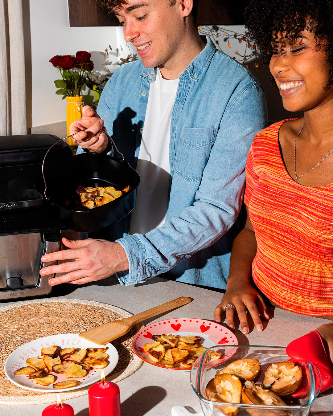 Форма PYREX AIRFRYER мет.форма квадр 22х21х7.5 см (AF22SR6/8046)