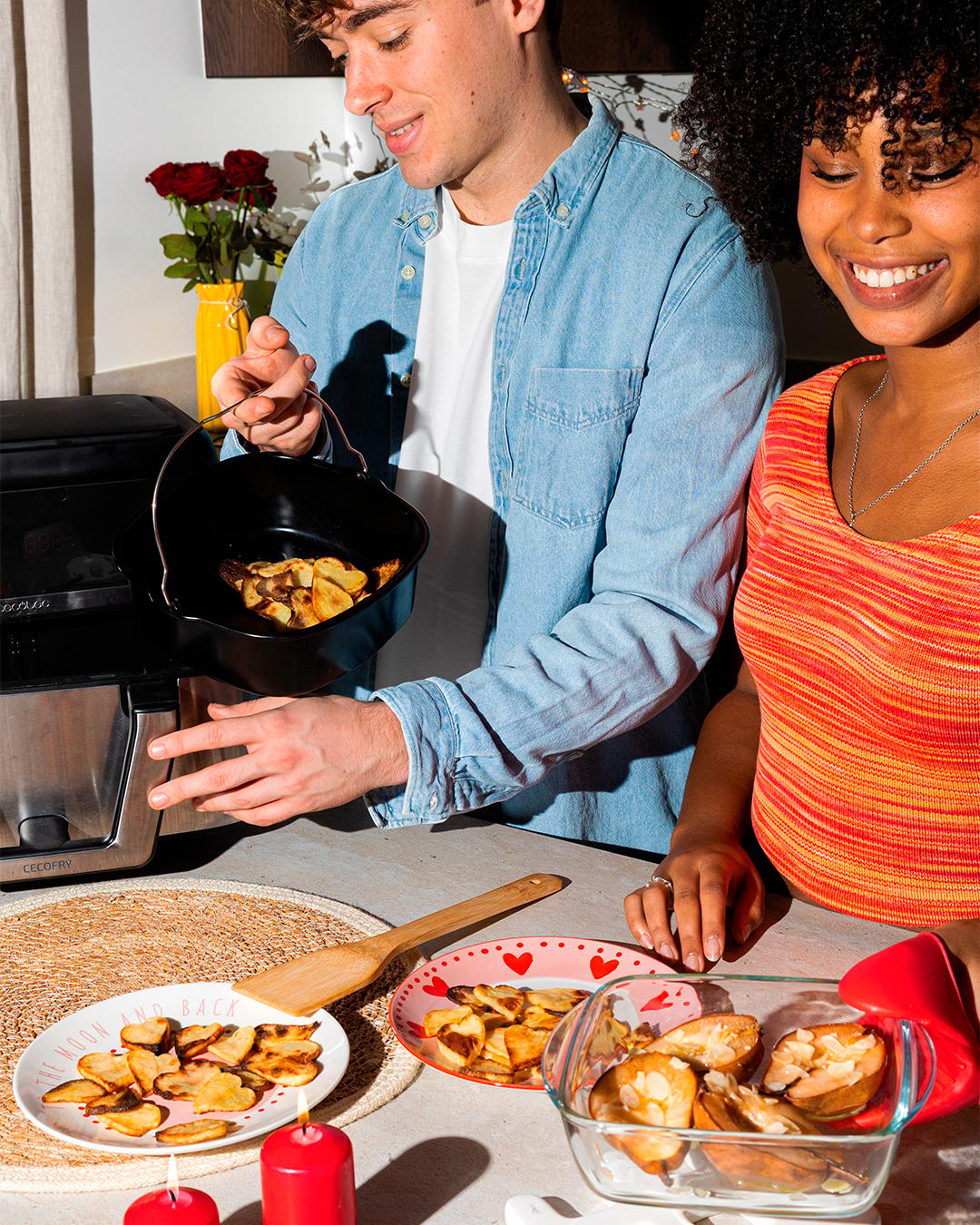 Форма PYREX AIRFRYER мет.форма квадр 22х21х7.5 см (AF22SR6/8046)