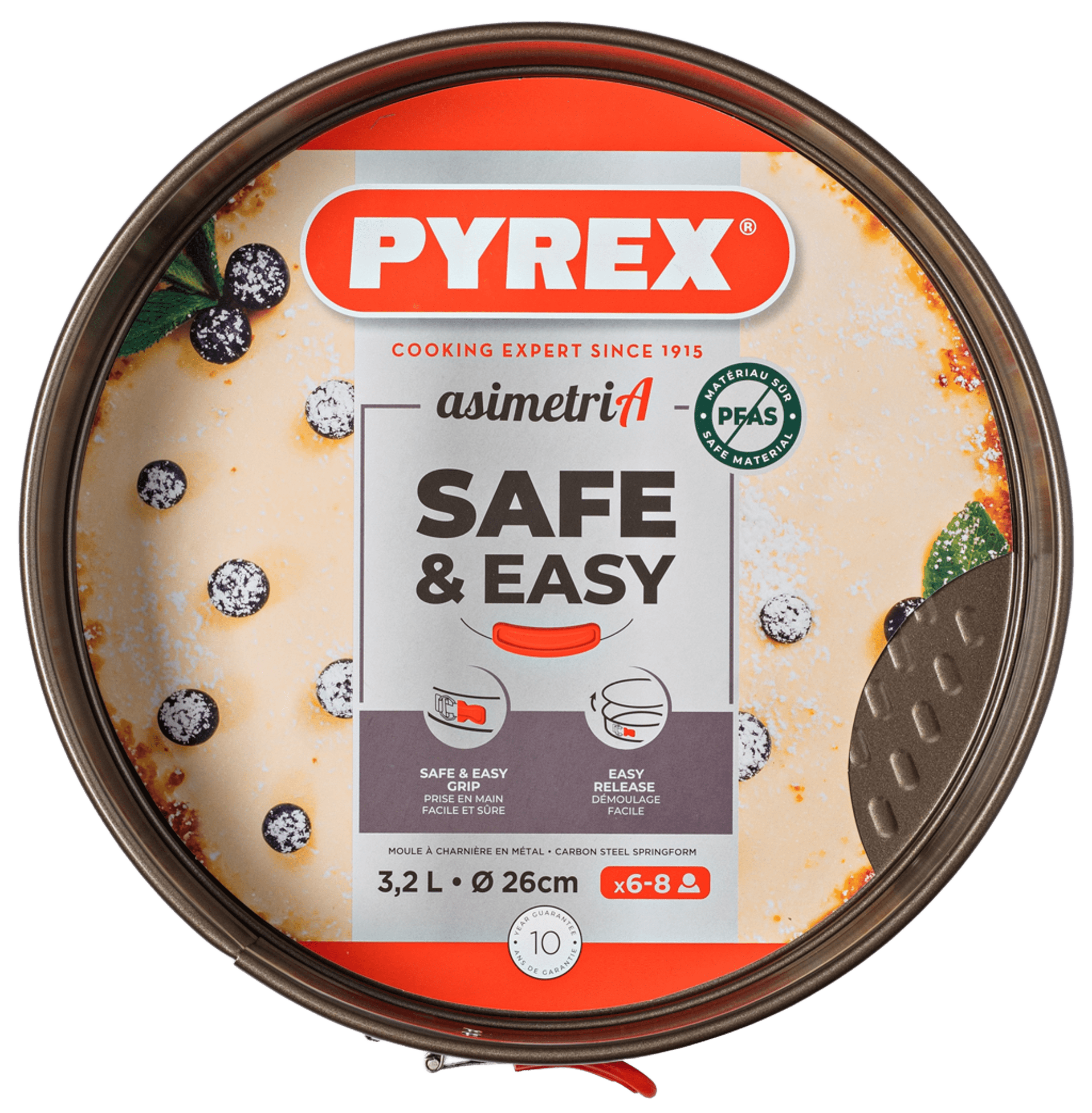 Форма PYREX New Asimetria пиріг/зі знімн. чаш./26 см (AS26BS0/8044)