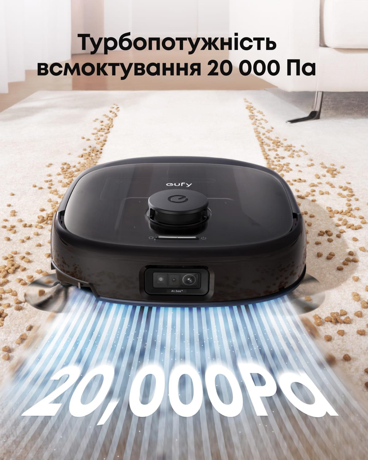 Пилосос-робот EUFY Omni E25 (Чорний)