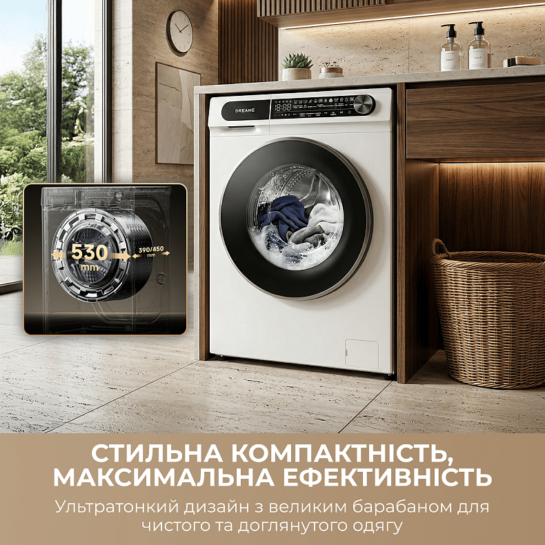 Пральна машина DREAME S6 (DWF06S30CA)