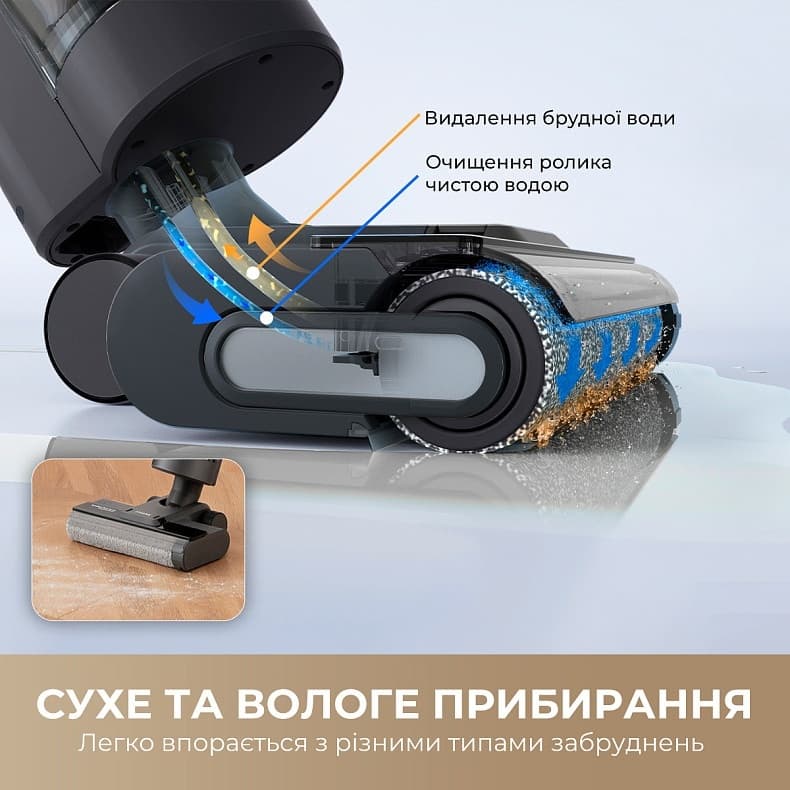 Пилосос акумуляторний DREAME Wet & Dry Vacuum Cleaner H11 Core