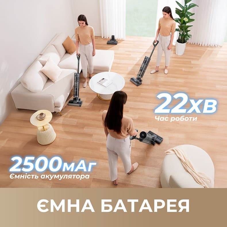 Пилосос акумуляторний DREAME Wet & Dry Vacuum Cleaner H11 Core