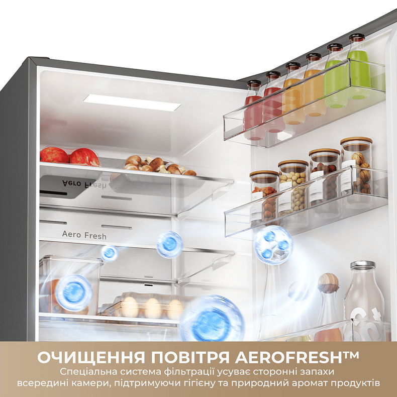 Холодильник DREAME MegaPro 201cm D class-Beige