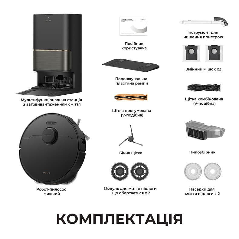 Пилосос-робот DREAME L50s Pro Ultra Black