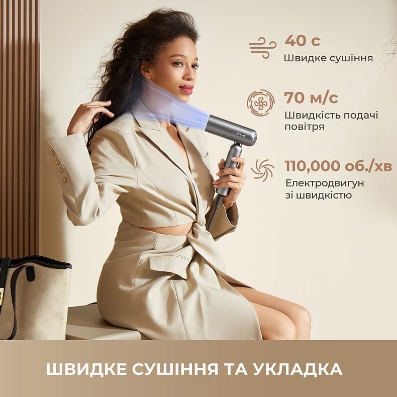 Фен DREAME Pocket Titanium AHD51-TI