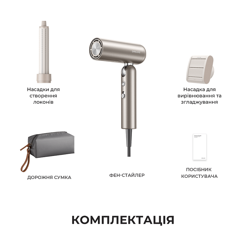 Фен DREAME Pocket Titanium AHD51-TI