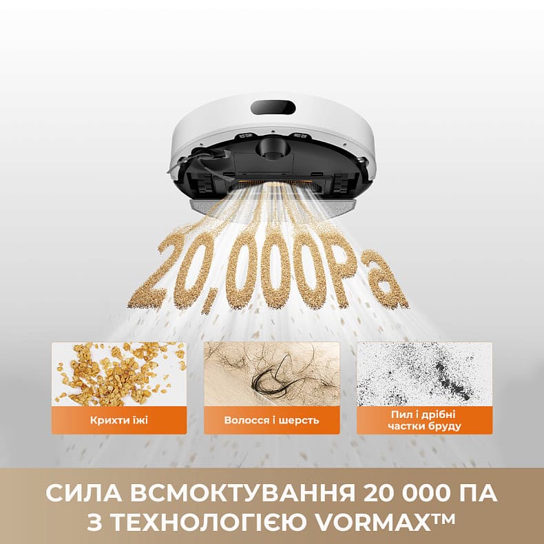 Пилосос-робот DREAME Bot F20 Plus White