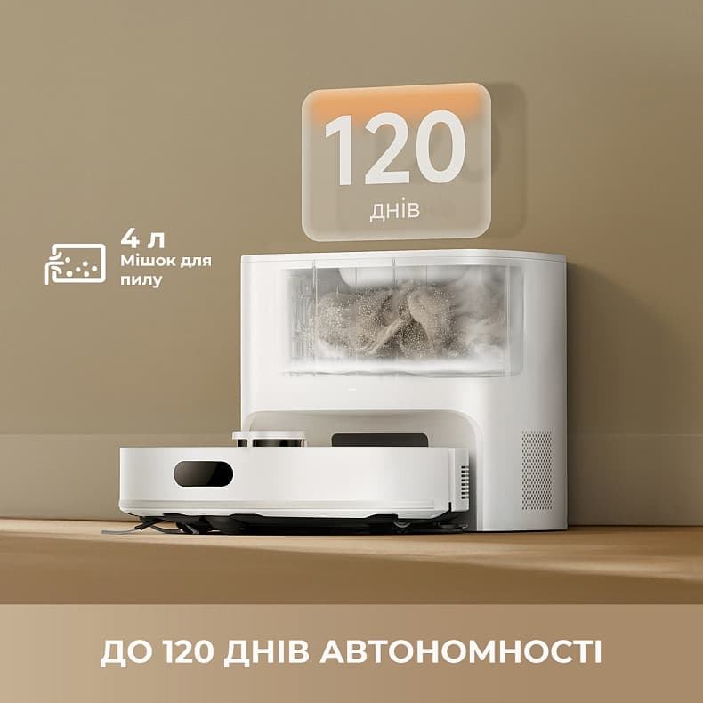 Пилосос-робот DREAME Bot F20 Plus White
