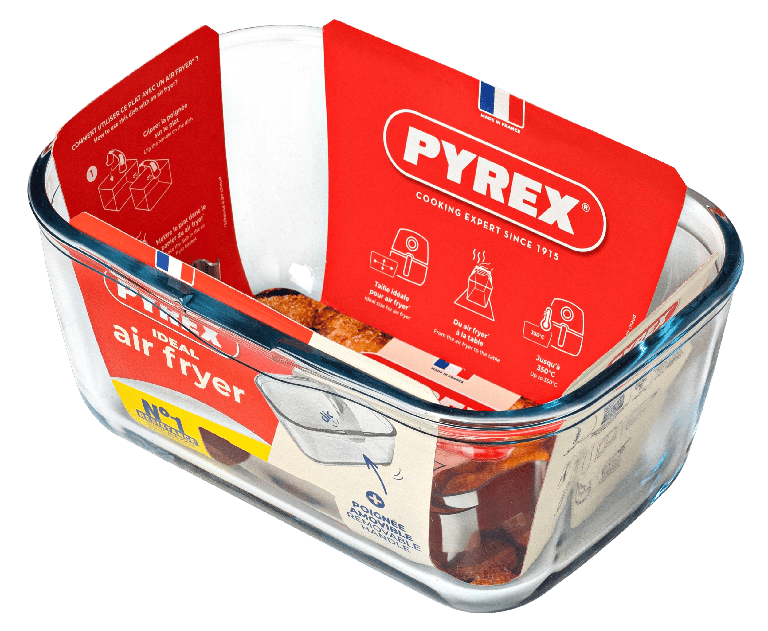 Форма с/к PYREX AIRFRYER прям. з ручкою (1,55л) (300U300)
