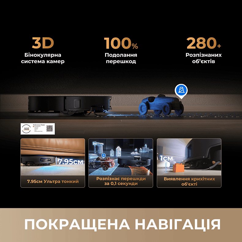 Пилосос-робот DREAME Bot X60 Ultra Complete White (RLX87DE)