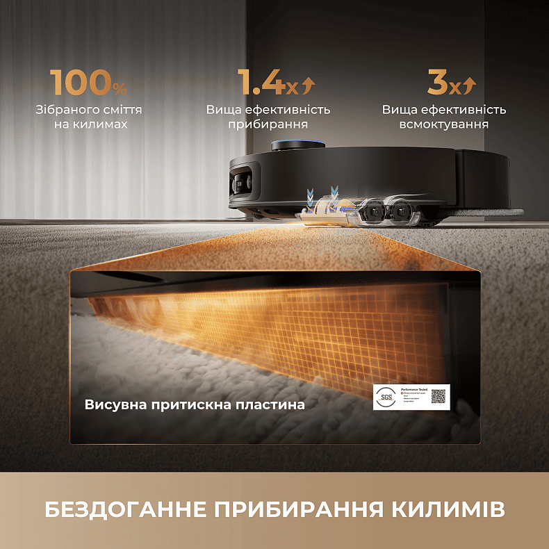 Пилосос-робот DREAME Bot X60 Ultra Complete White (RLX87DE)