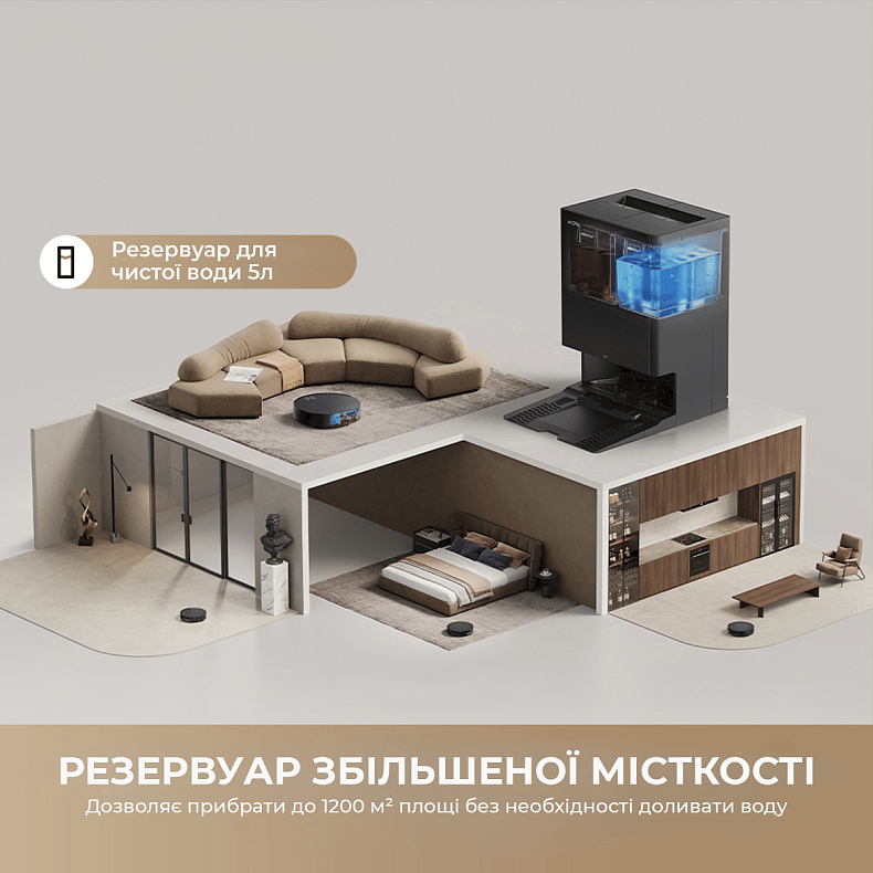 Пилосос-робот Mova S70 Roller White