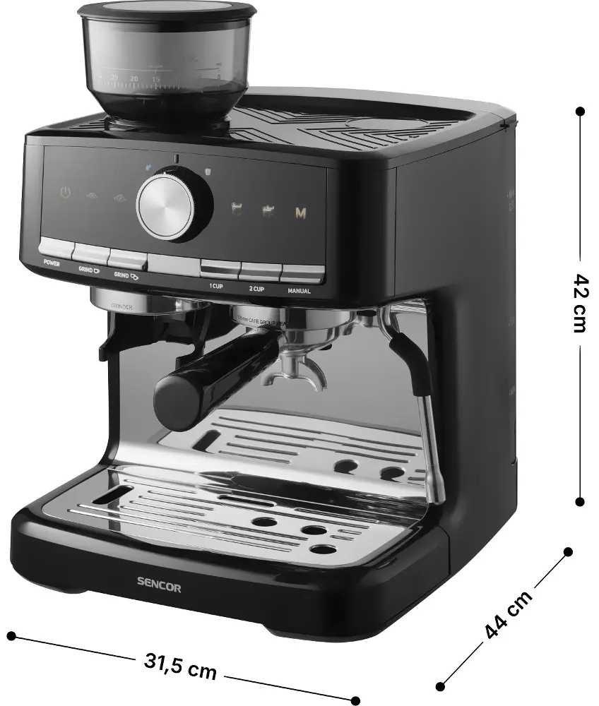 Кавоварка еспрессо SENCOR SES 6020BK