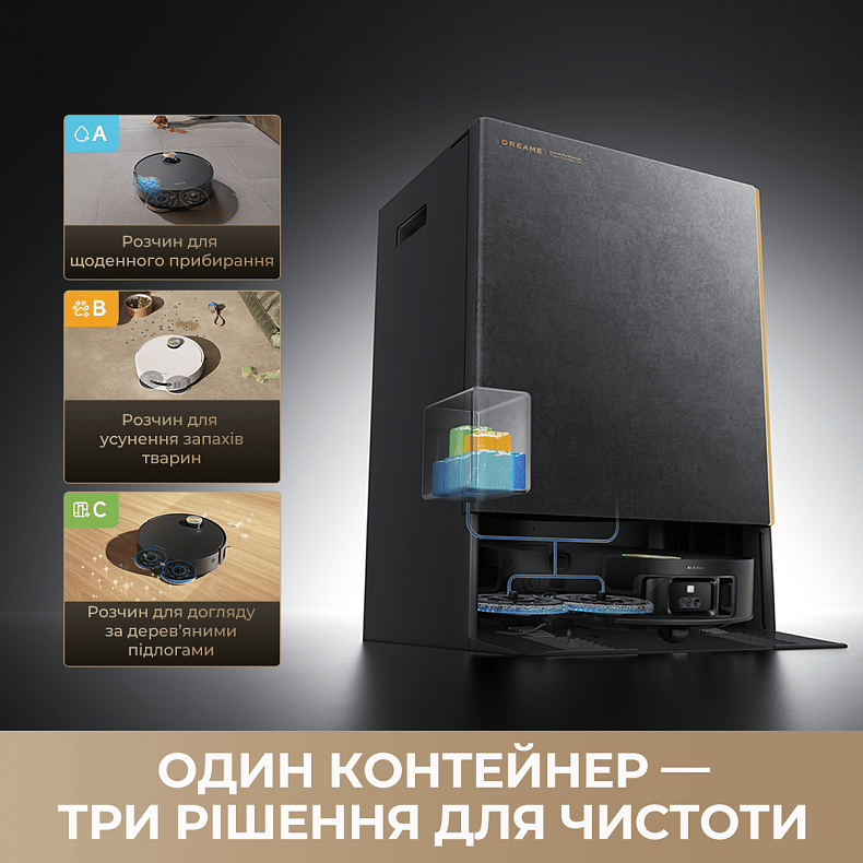 Пилосос-робот DREAME Bot MatriX 10 Ultra Black