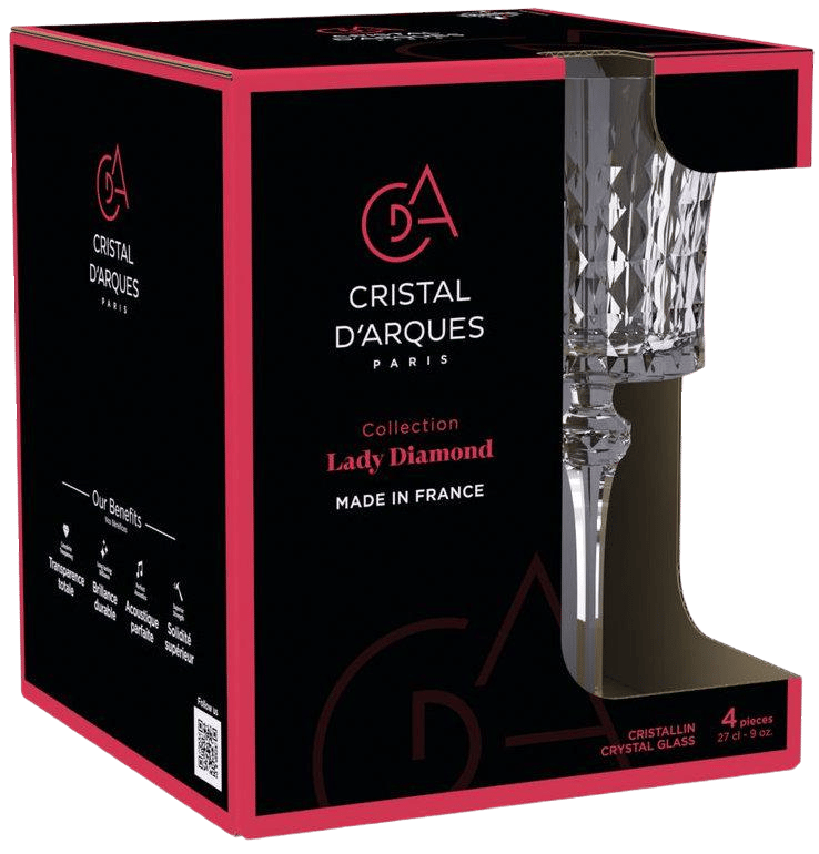 Келих CD'A LADY DIAMOND /НАБІР/4х270 мл (V4483)