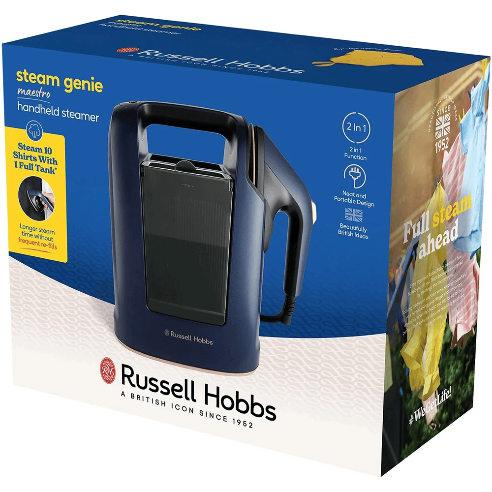 Відпарювач RUSSELL HOBBS Genie Maestro, 1700Вт, синій 27600-56