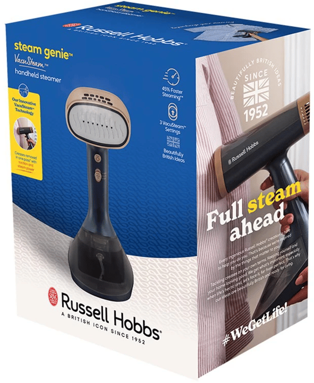 Відпарювач RUSSELL HOBBS Genie VacuSteam, 1800Вт, синій 28550-56
