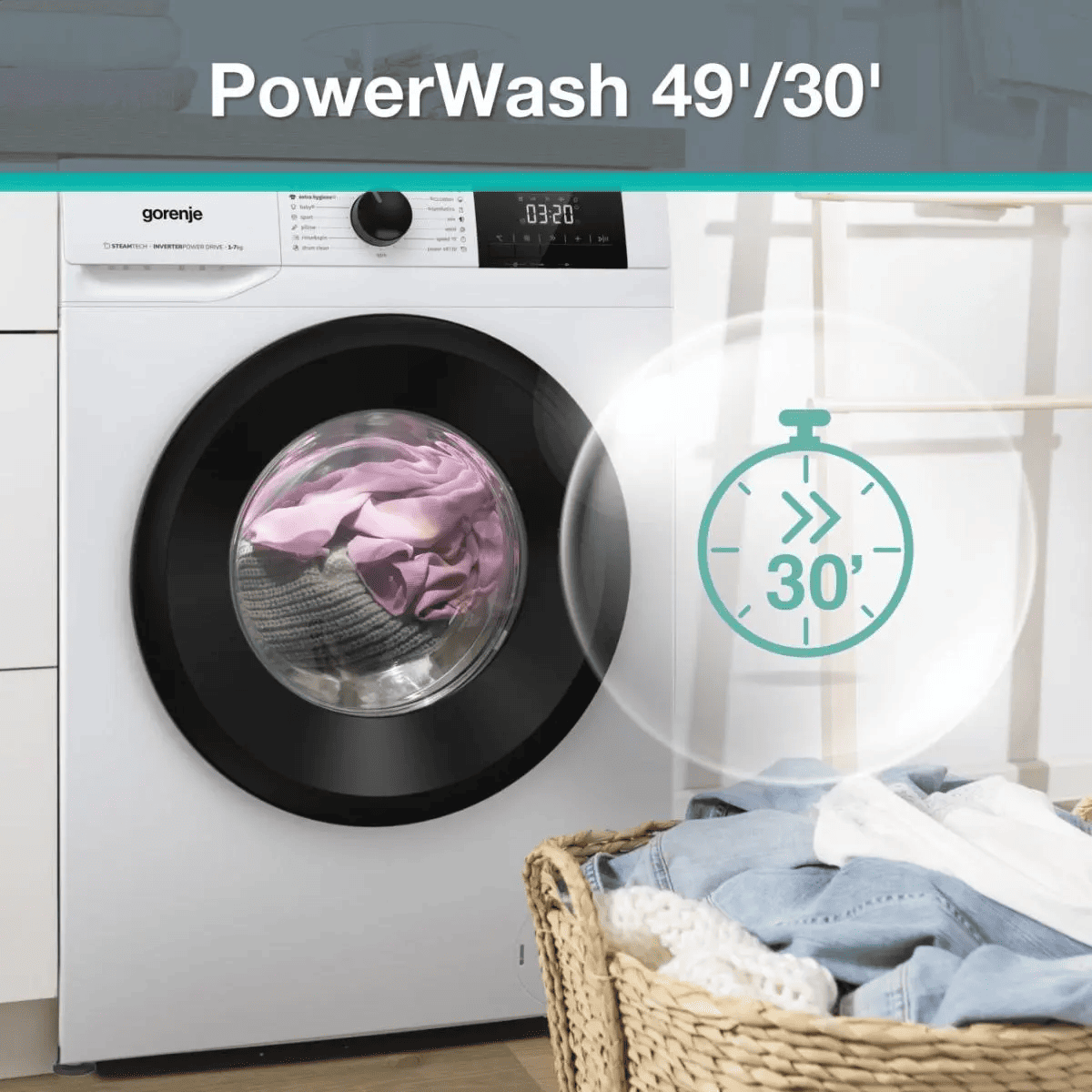 Пральна машина GORENJE W3NGPI61SAS/UA